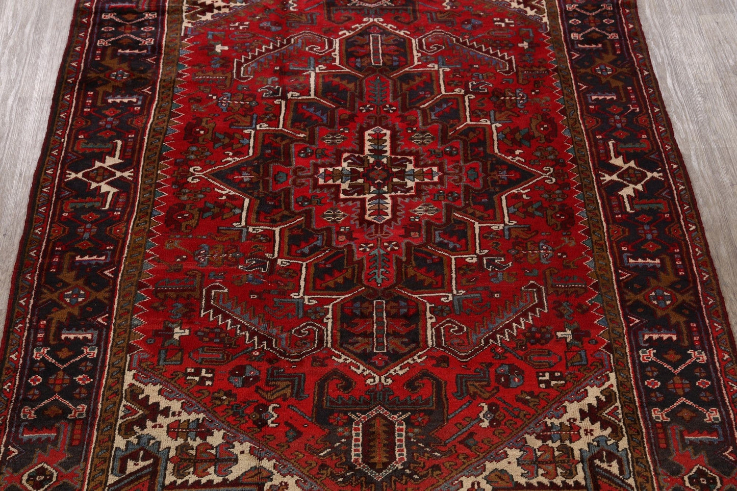 Red Heriz Persian Area Rug 8x12