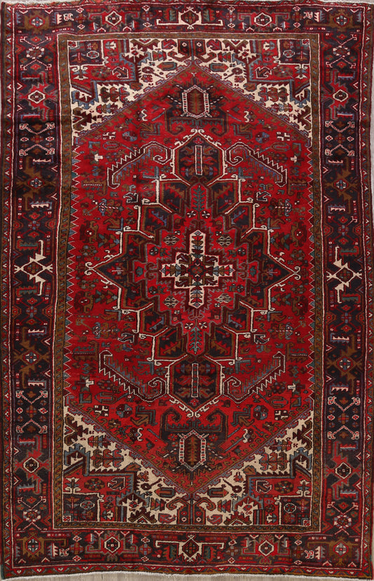 Red Heriz Persian Area Rug 8x12