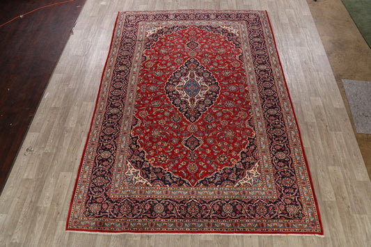 Red Kashan Persian Area Rug 8x12