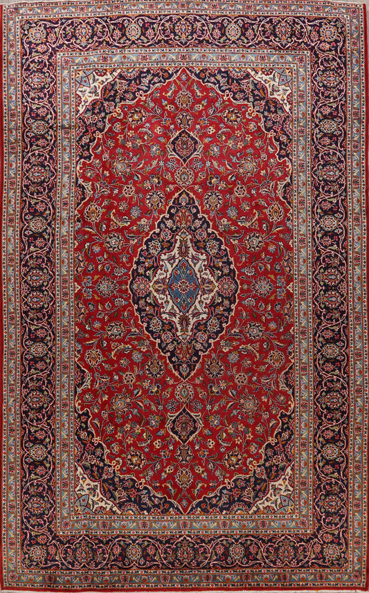 Red Kashan Persian Area Rug 8x12