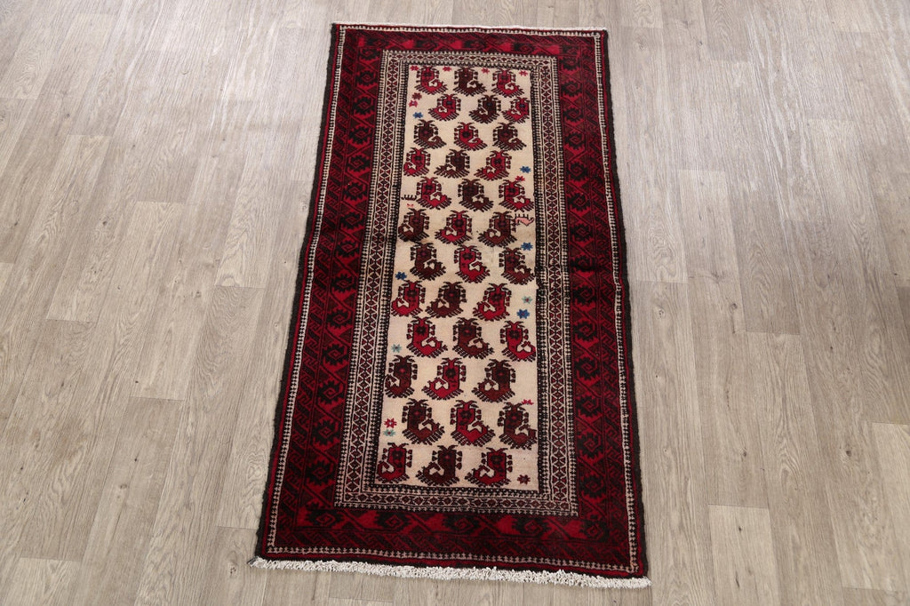 Paisley Balouch Afghan Area Rug 3x6