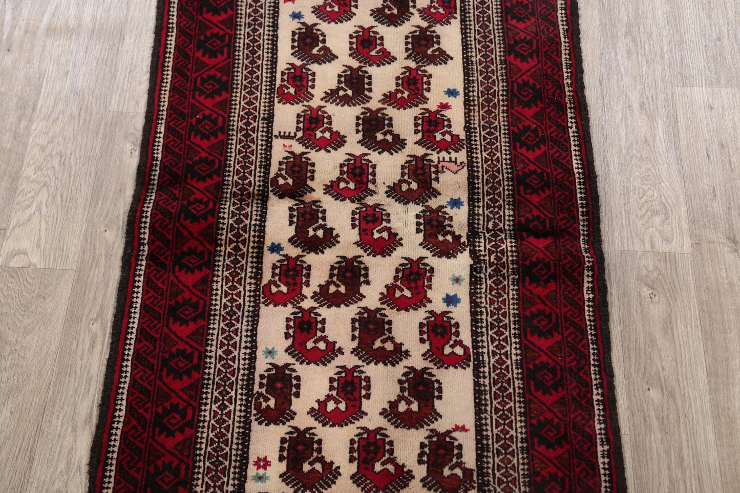 Paisley Balouch Afghan Area Rug 3x6