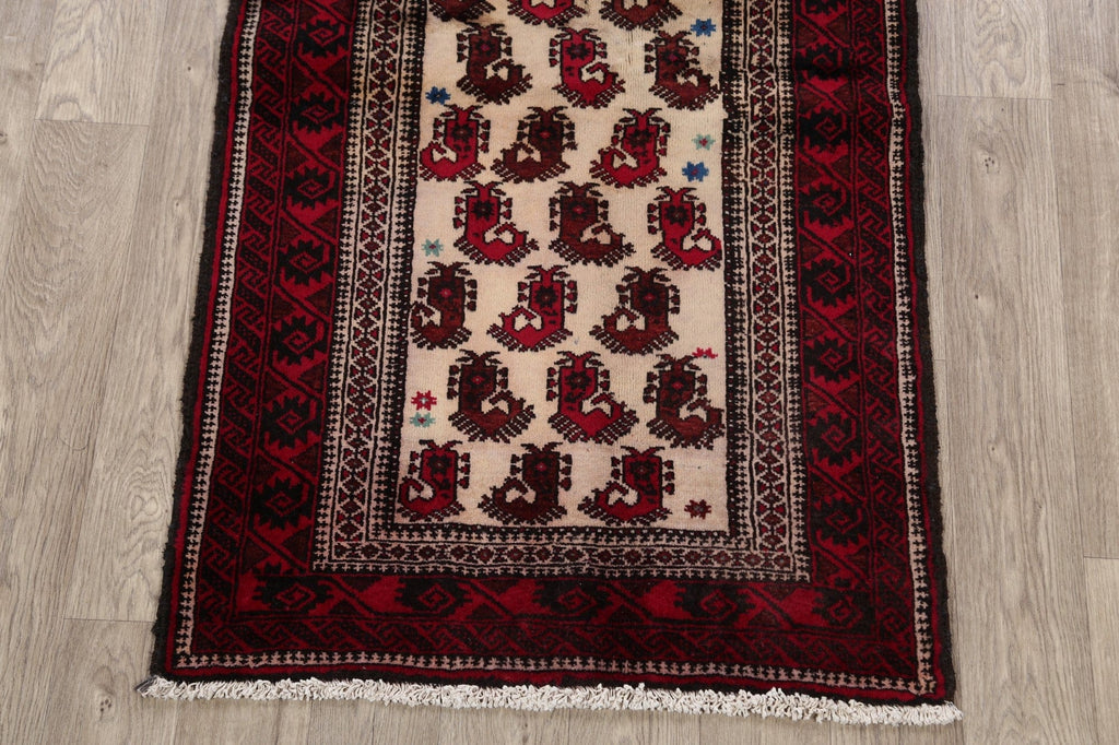 Paisley Balouch Afghan Area Rug 3x6