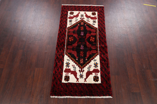 Animal Pictorial Balouch Afghan Area Rug 3x6