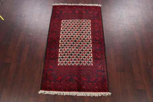 Geometric Balouch Afghan Area Rug 3x5