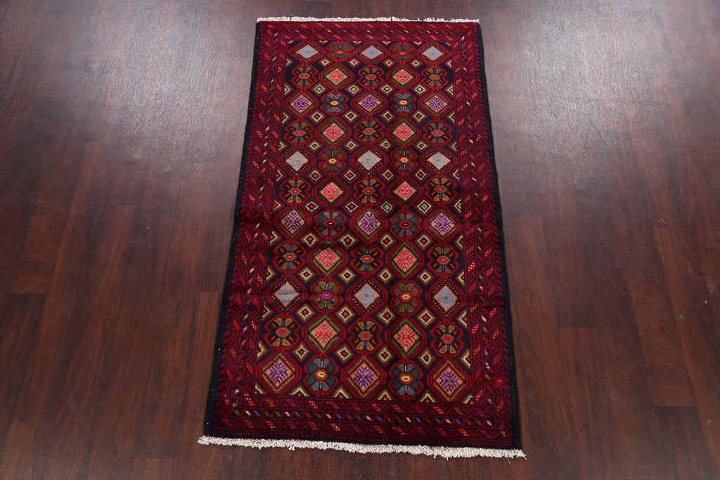 Geometric Balouch Afghan Area Rug 3x6