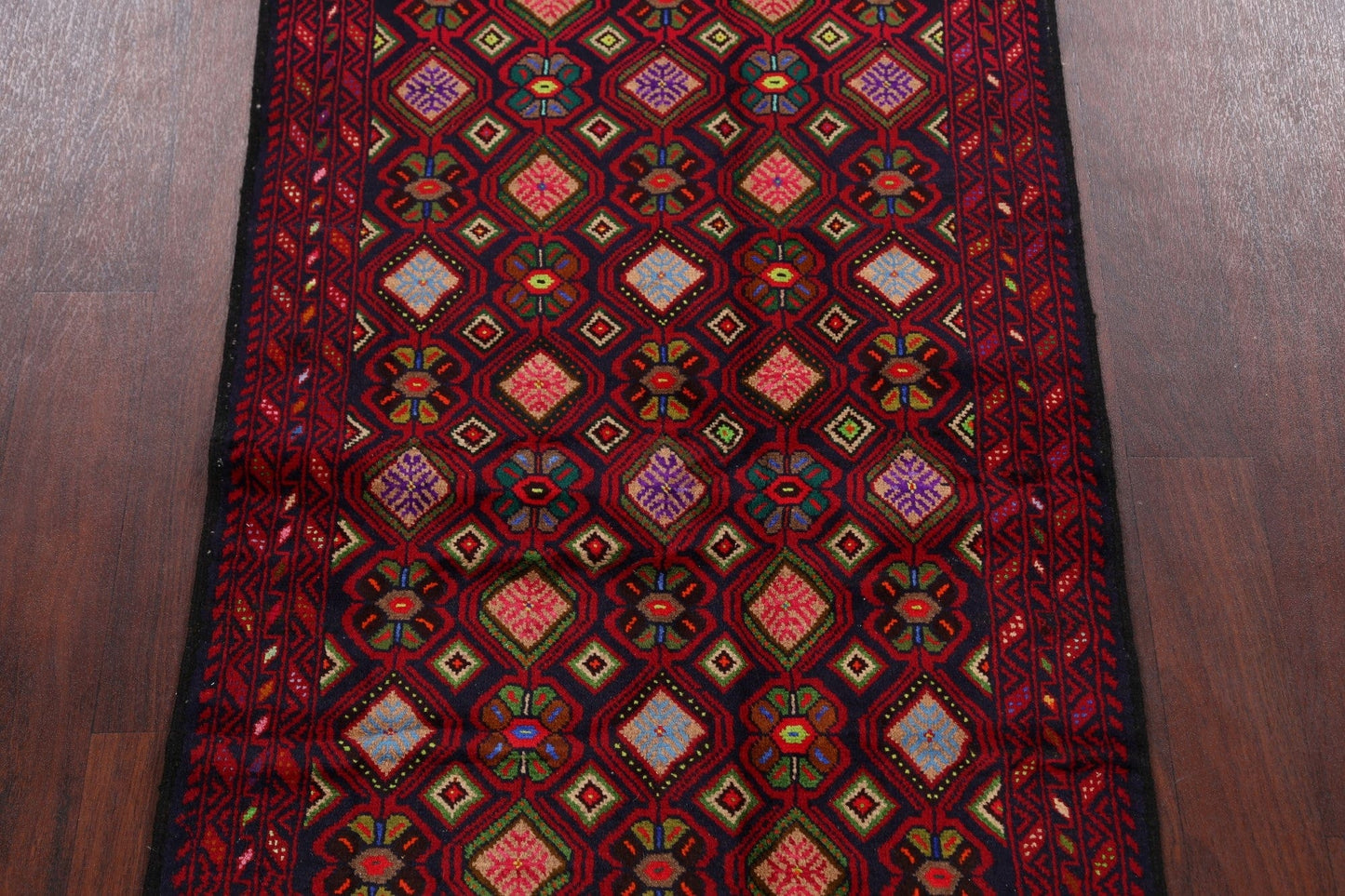 Geometric Balouch Afghan Area Rug 3x6