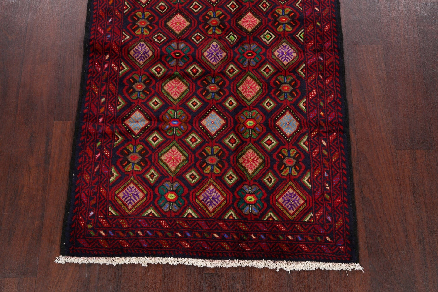 Geometric Balouch Afghan Area Rug 3x6