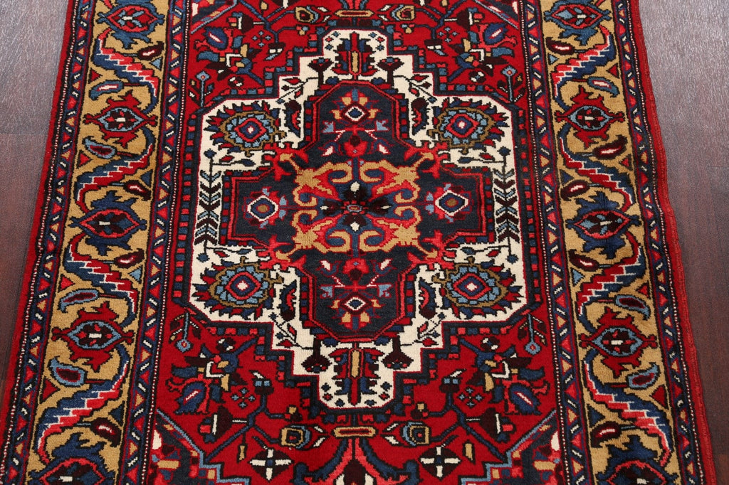 Geometric Heriz Persian Area Rug 4x6