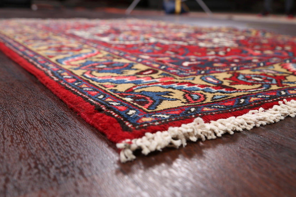 Geometric Heriz Persian Area Rug 4x6