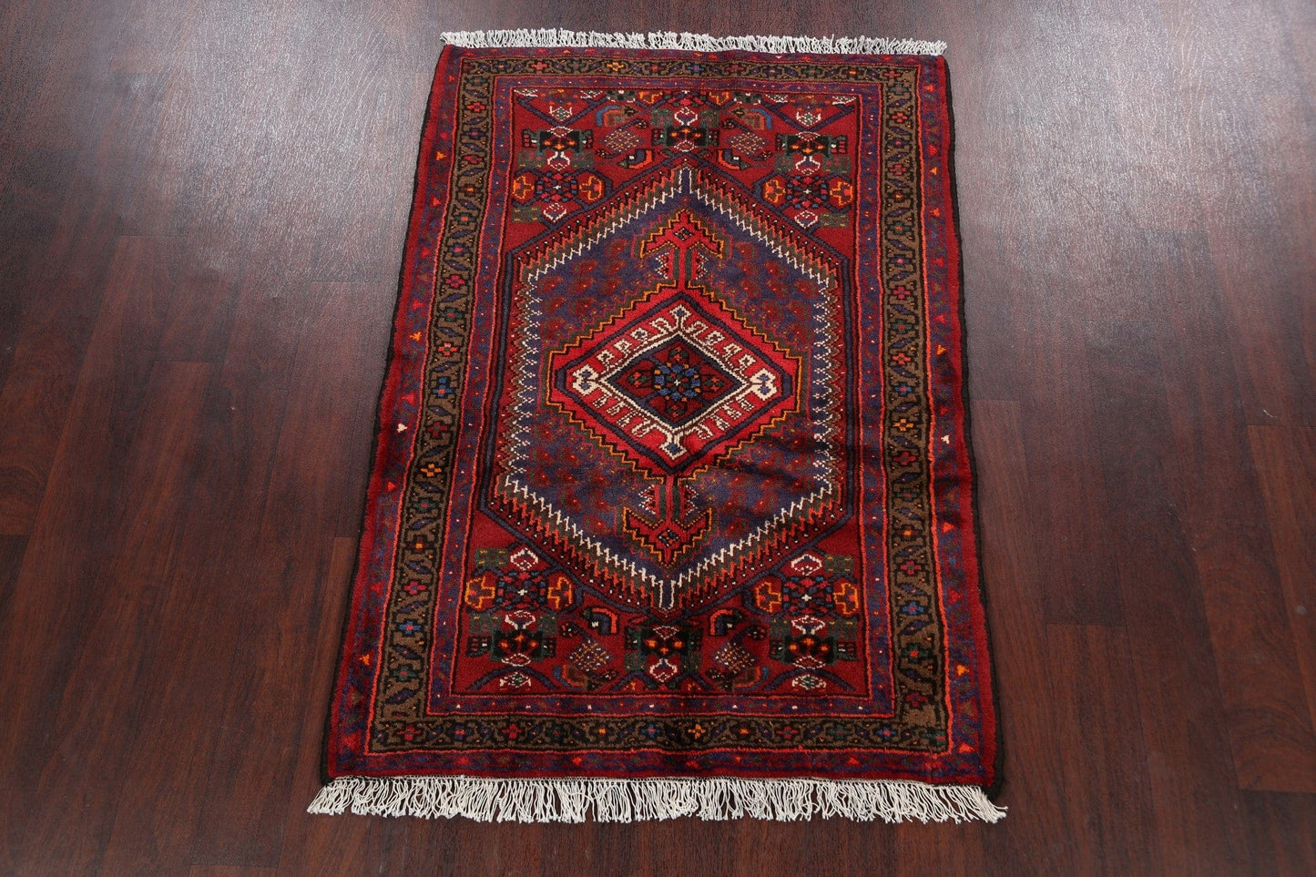 Tribal Hamedan Persian Area Rug 3x5