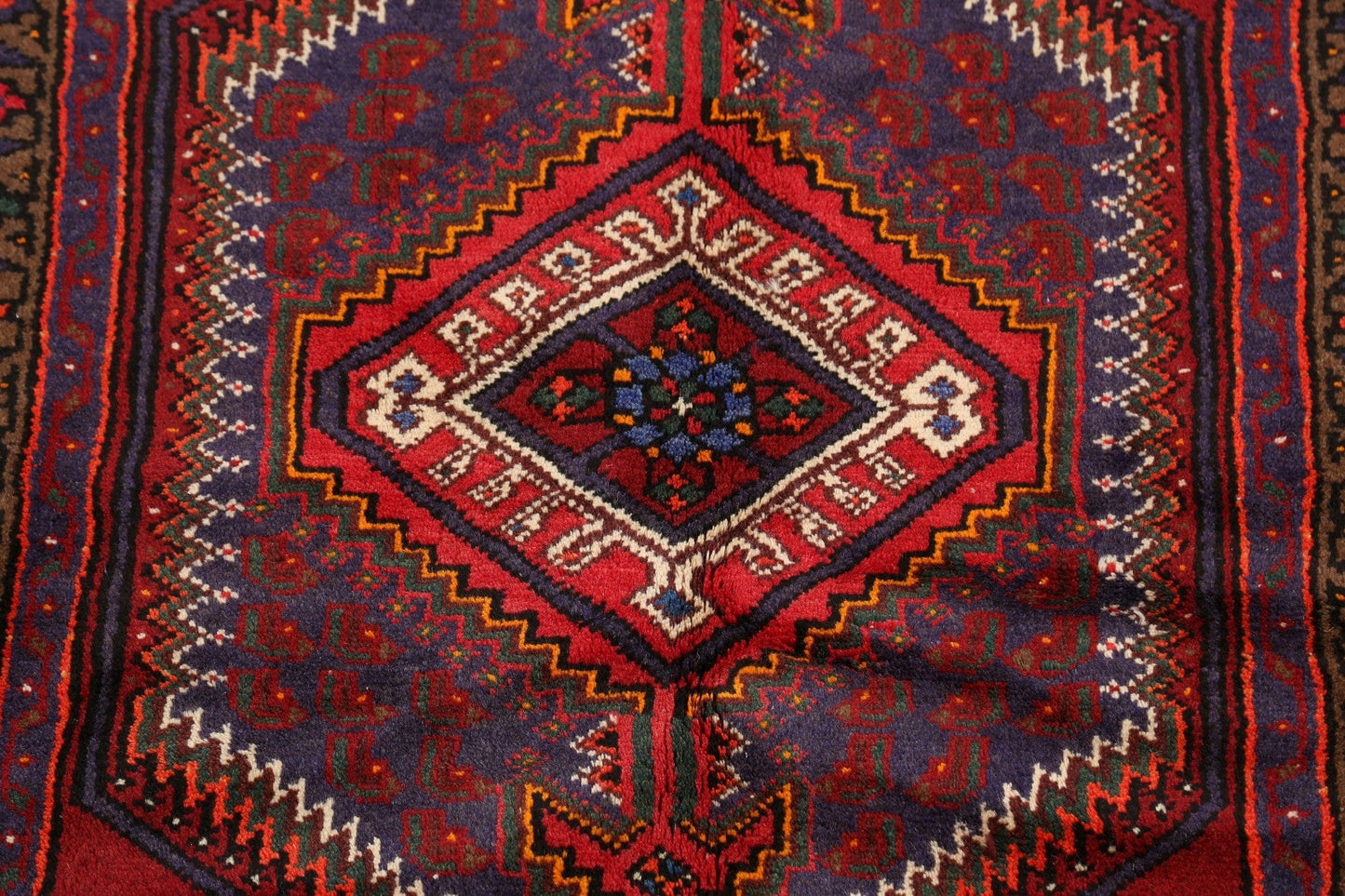 Tribal Hamedan Persian Area Rug 3x5