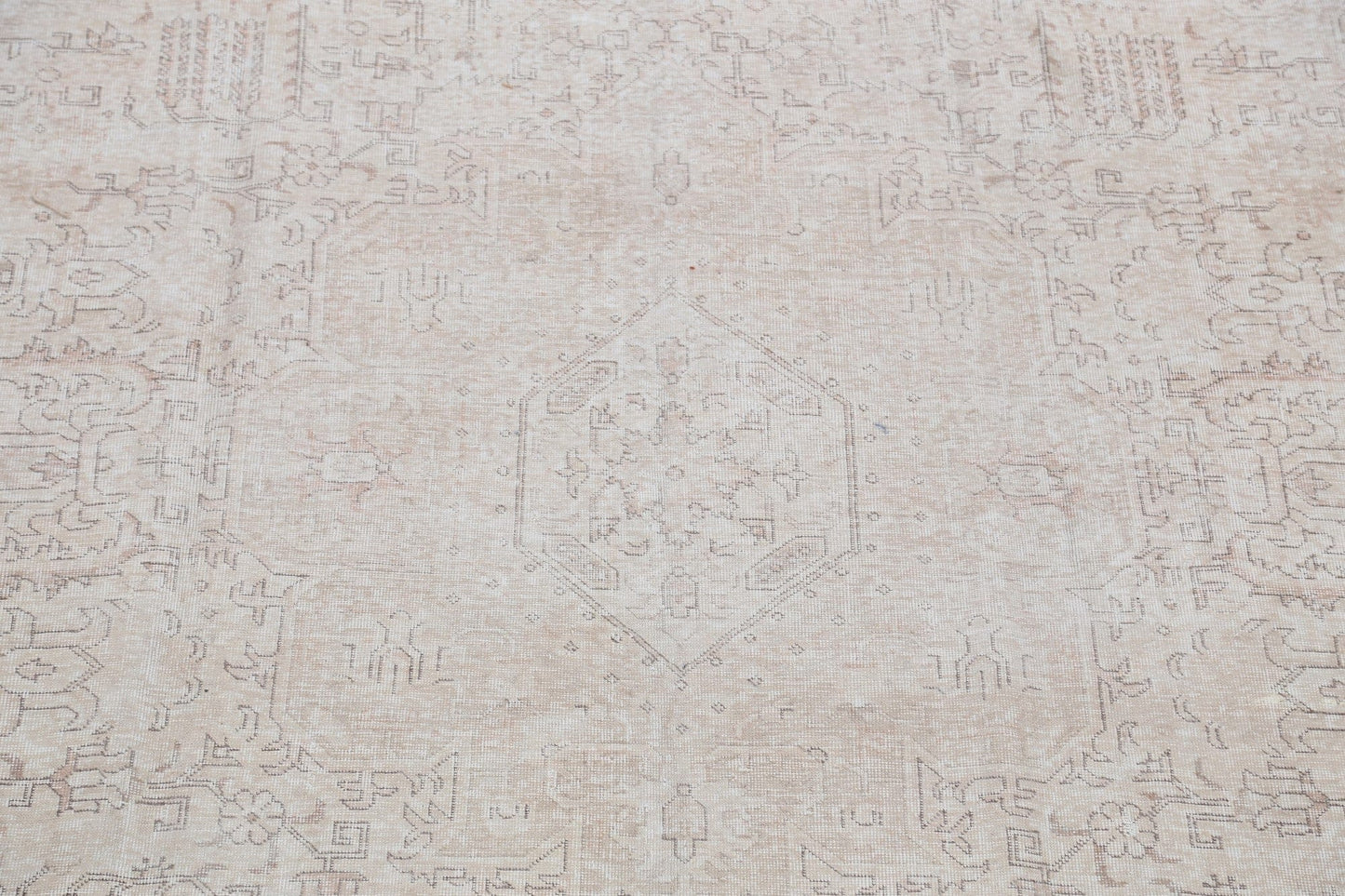 Muted Distressed Tabriz Persian Area Rug 10x12