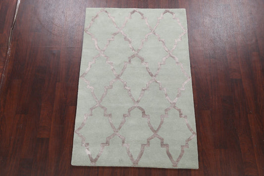 Modern Trellis Oriental Area Rug 4x6