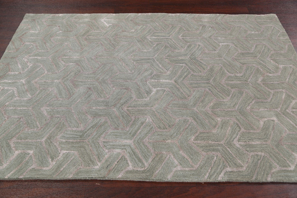 Modern Trellis Oriental Area Rug 4x6