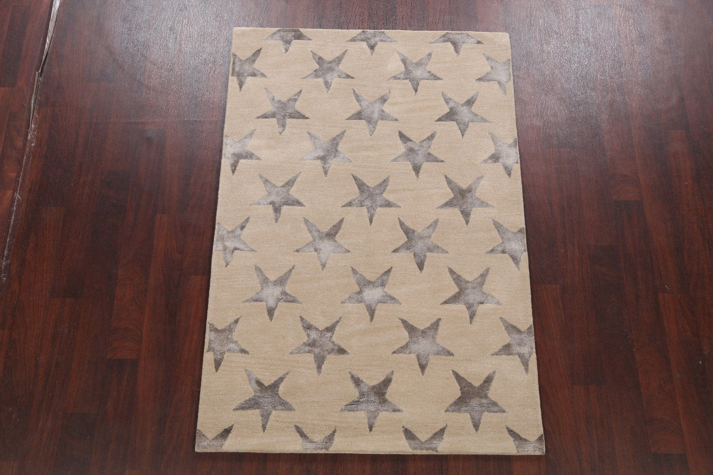 Modern Trellis Oriental Area Rug 4x6