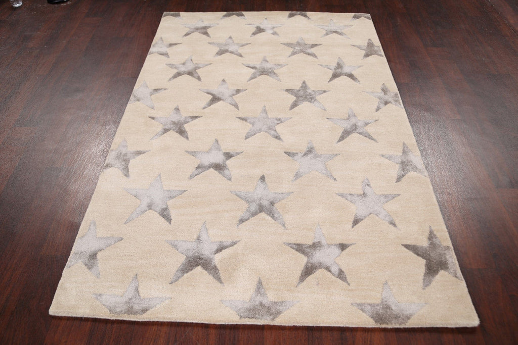 Modern Trellis Oriental Area Rug 4x6