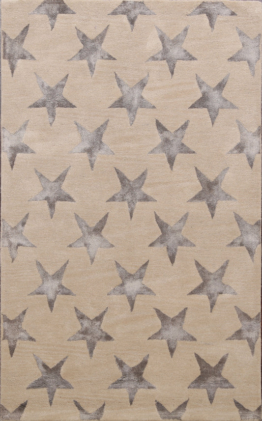 Modern Trellis Oriental Area Rug 4x6