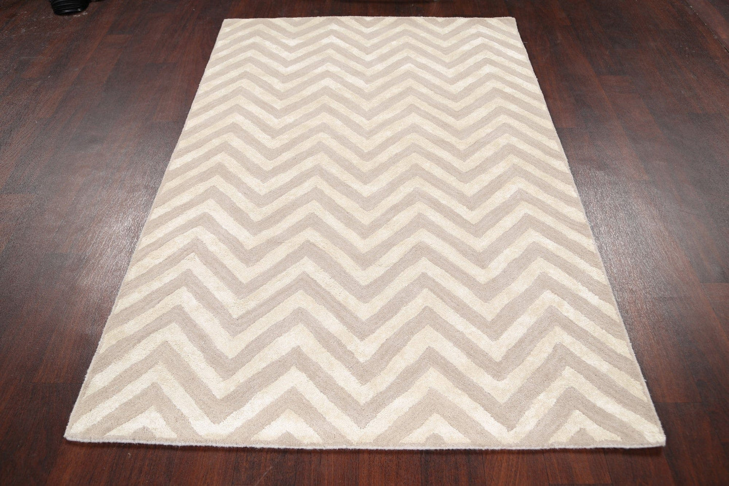 Modern Trellis Oriental Area Rug 4x6