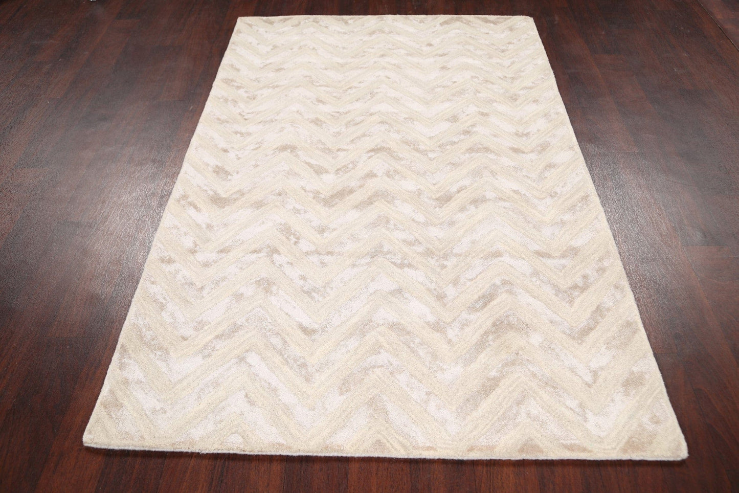 Modern Trellis Oriental Area Rug 4x6