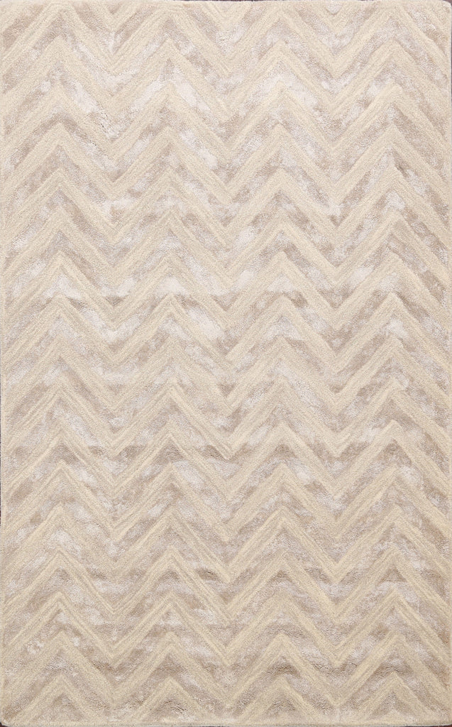 Modern Trellis Oriental Area Rug 4x6