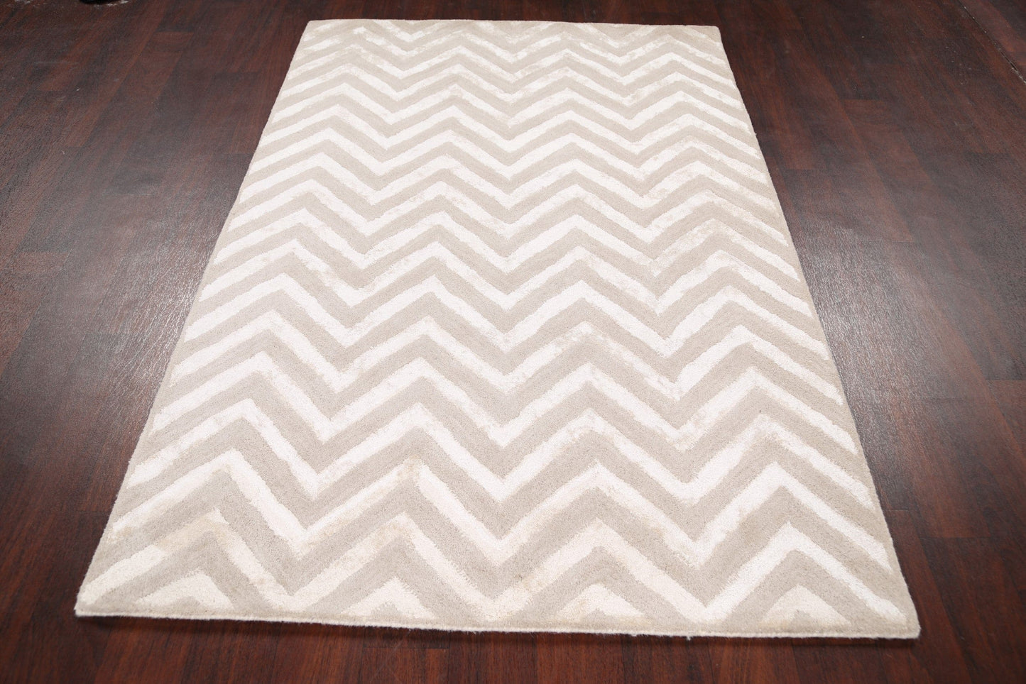 Modern Trellis Oriental Area Rug 4x6