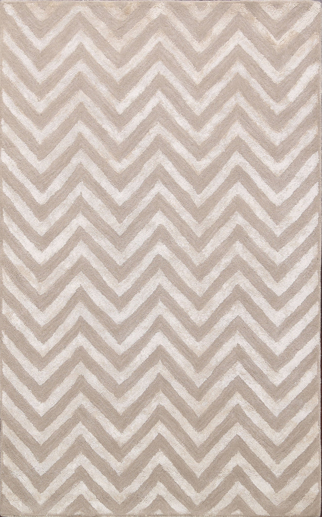 Modern Trellis Oriental Area Rug 4x6