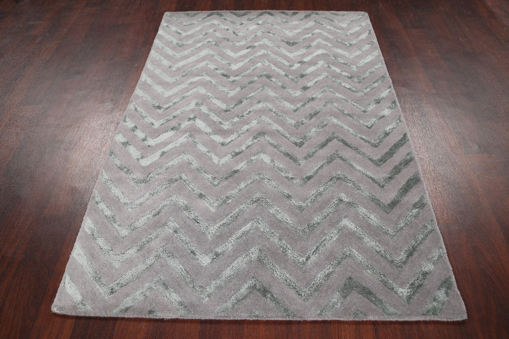 Modern Trellis Oriental Area Rug 4x6