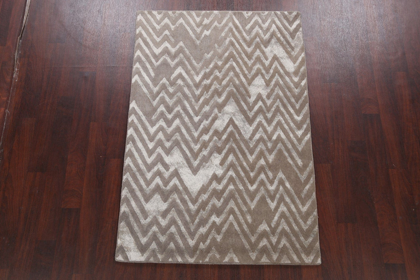 Modern Trellis Oriental Area Rug 4x6