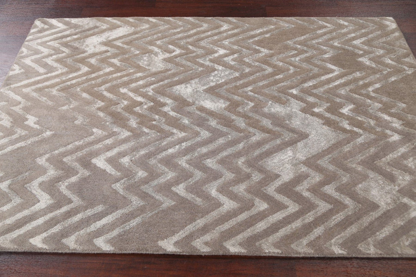 Modern Trellis Oriental Area Rug 4x6