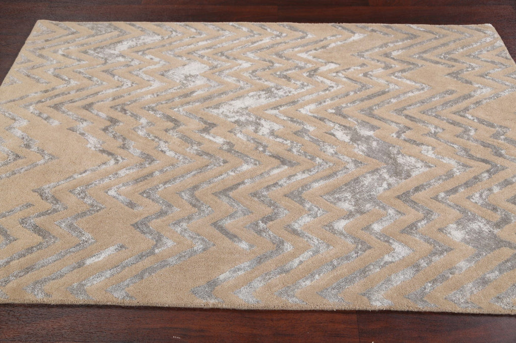 Modern Trellis Oriental Area Rug 4x6