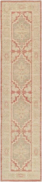 Turkish Oushak Collection Hand-Knotted Wool Runner- 2'11" X 12' 9"