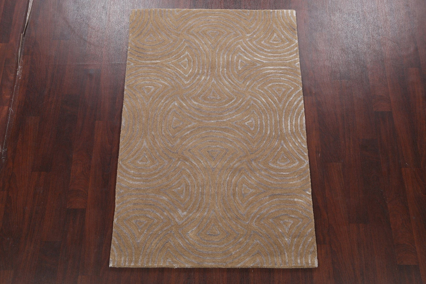 Modern Trellis Oriental Area Rug 4x6