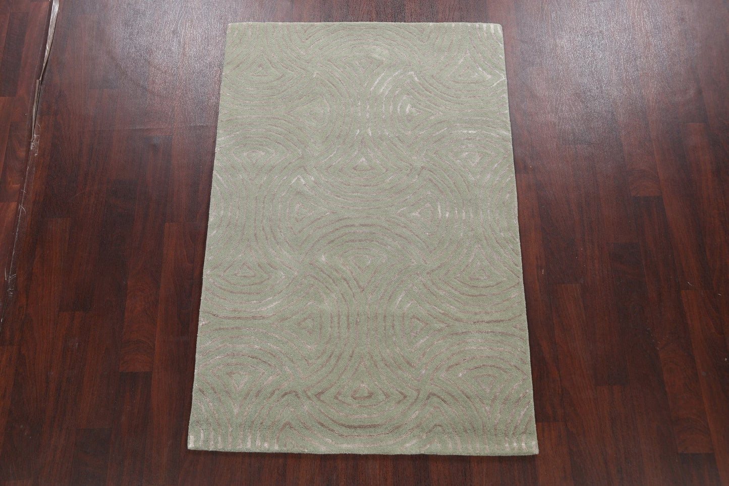 Modern Trellis Oriental Area Rug 4x6