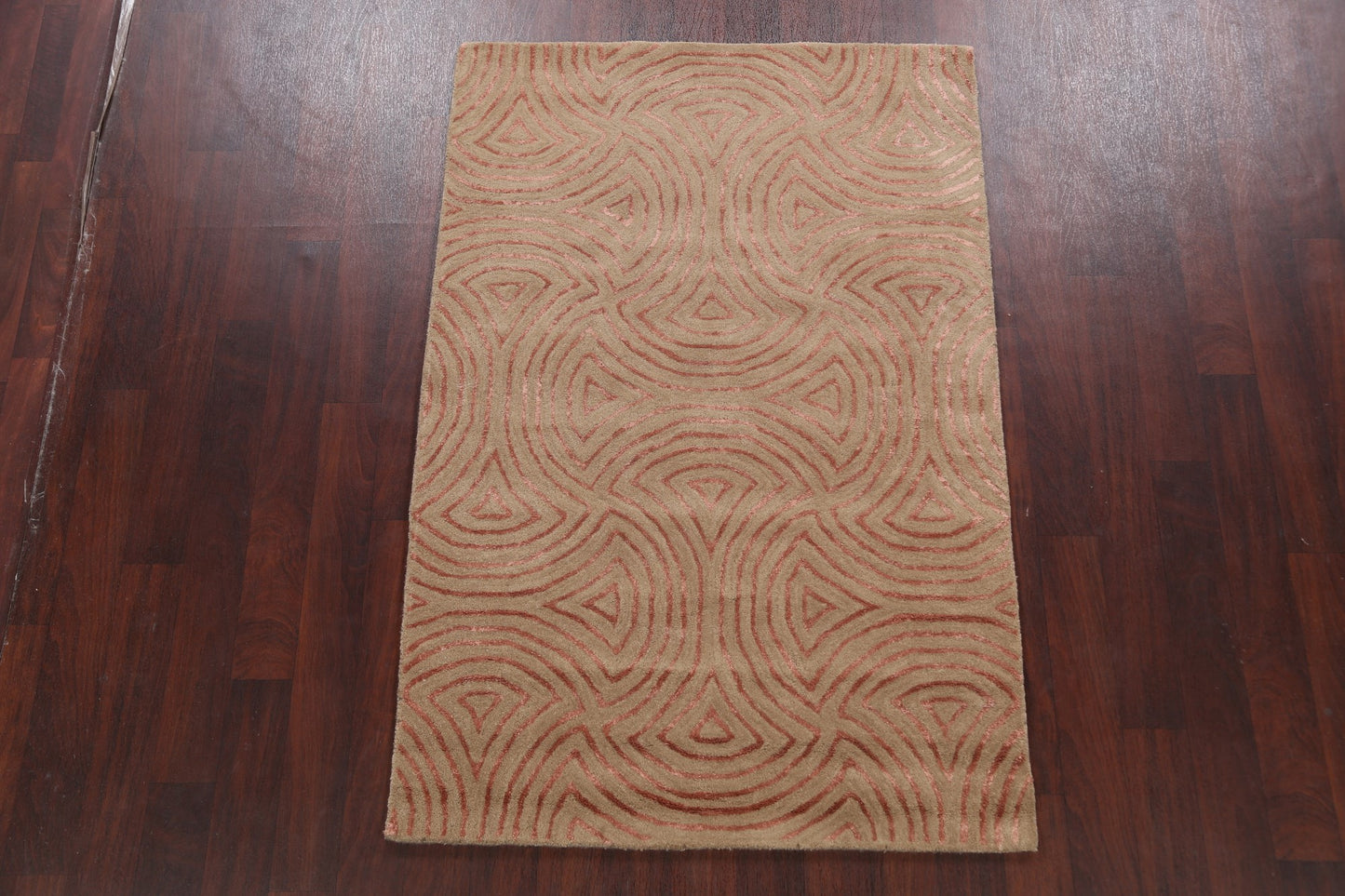 Modern Trellis Oriental Area Rug 4x6