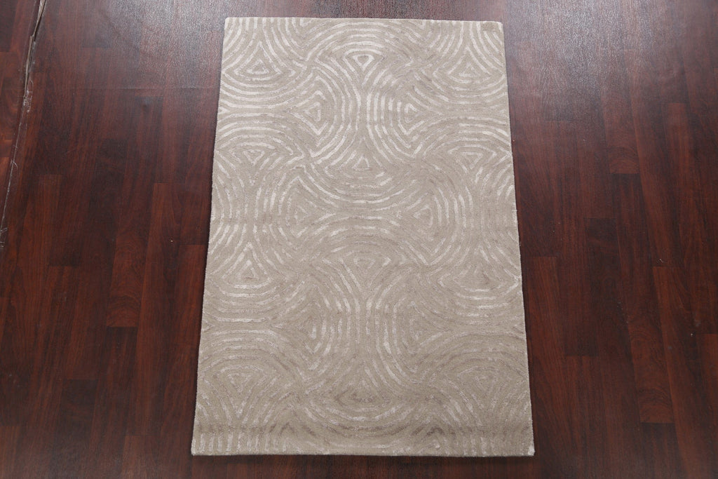 Modern Trellis Oriental Area Rug 4x6