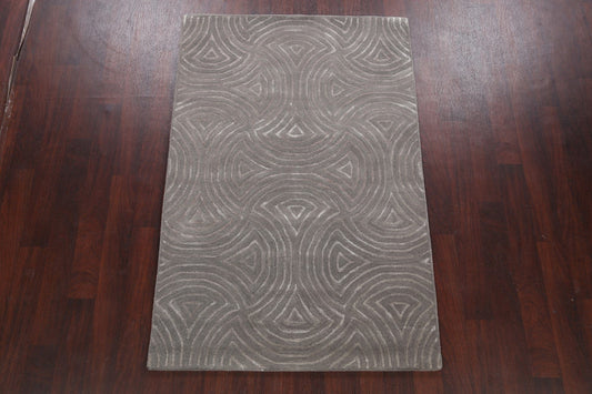 Modern Trellis Oriental Area Rug 4x6