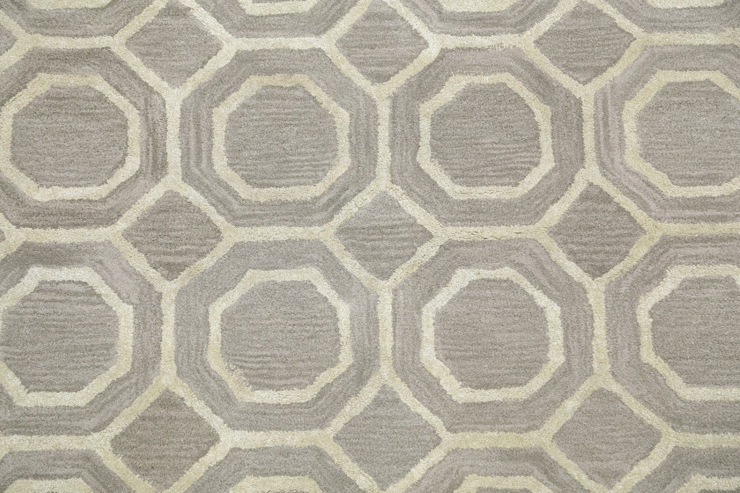 Modern Trellis Oriental Area Rug 4x6