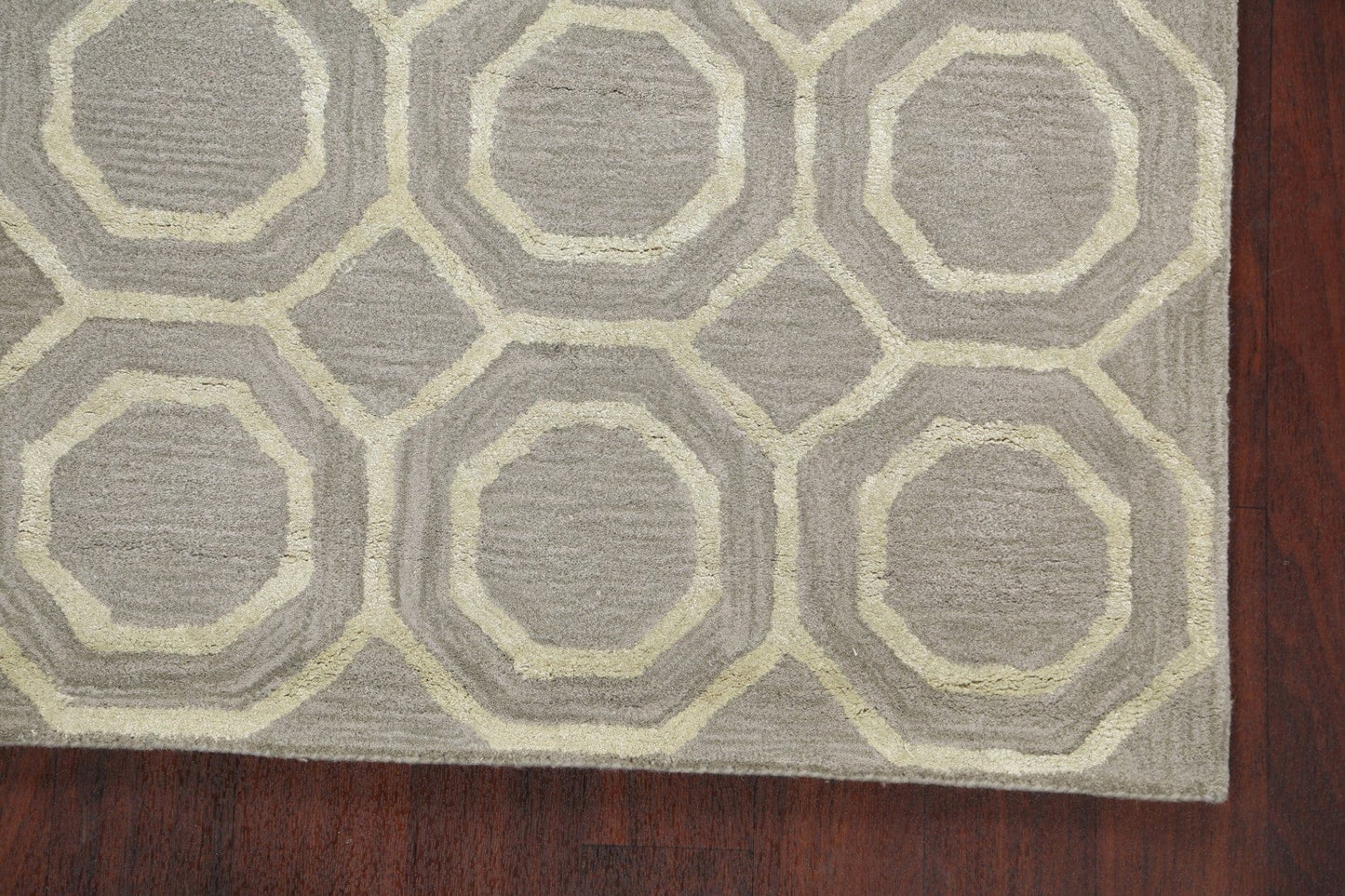 Modern Trellis Oriental Area Rug 4x6