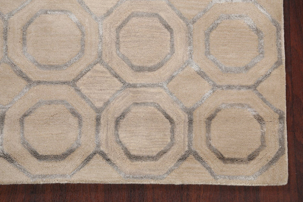 Modern Trellis Oriental Area Rug 4x6