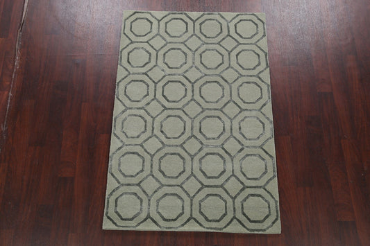 Modern Trellis Oriental Area Rug 4x6