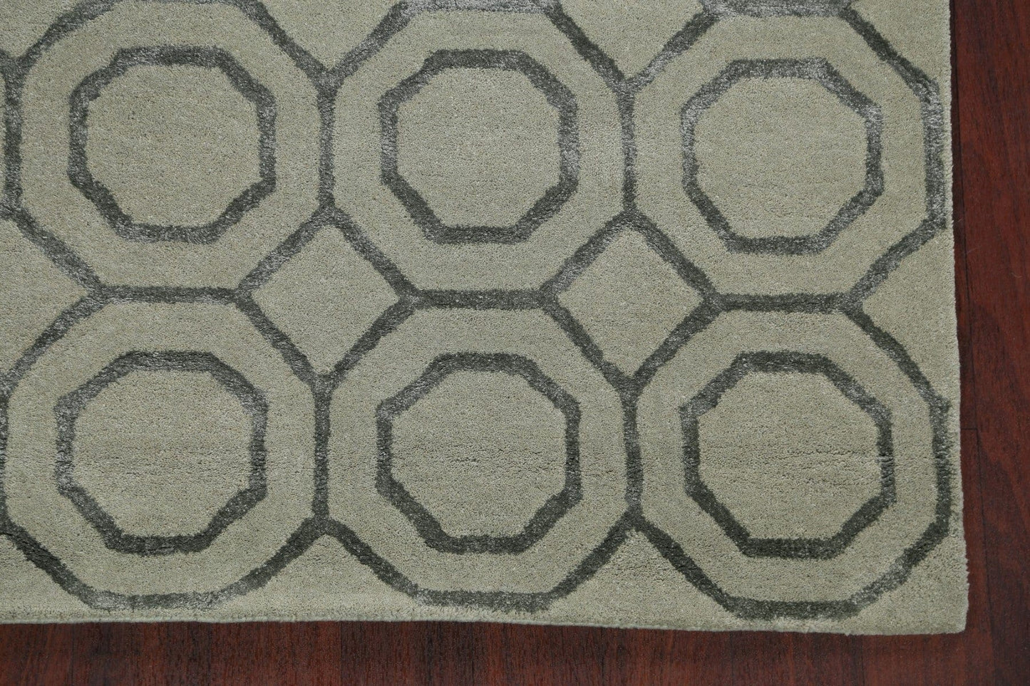 Modern Trellis Oriental Area Rug 4x6