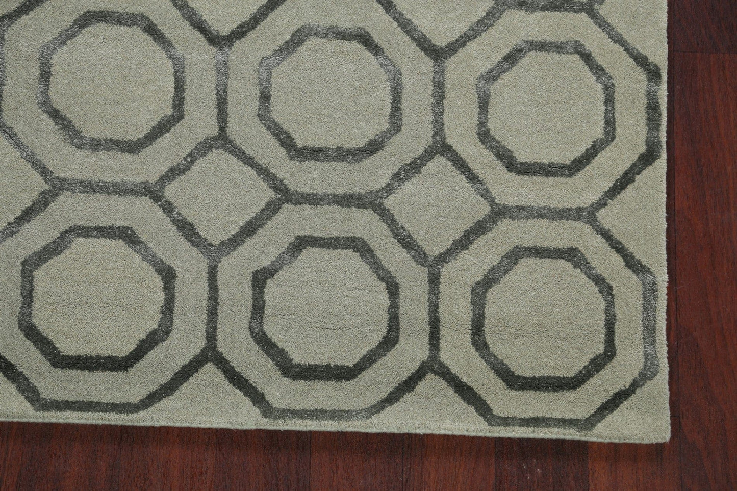 Modern Trellis Oriental Area Rug 4x6