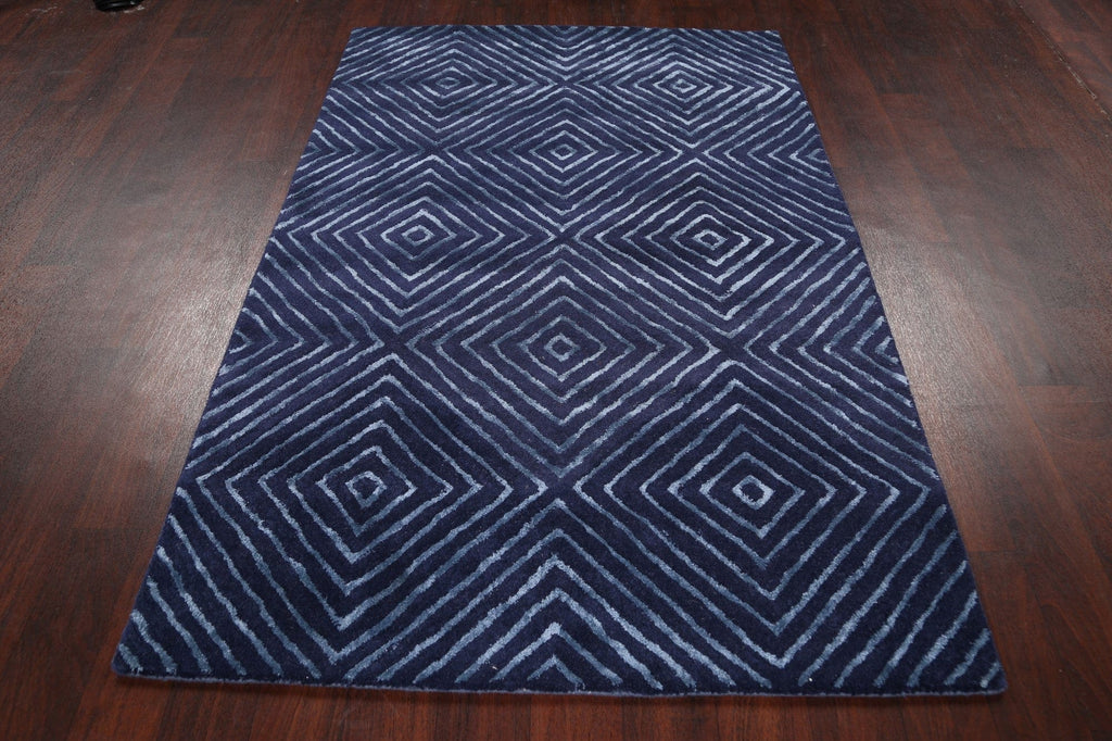 Modern Trellis Oriental Area Rug 4x6