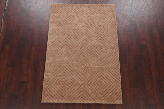 Modern Trellis Oriental Area Rug 4x6