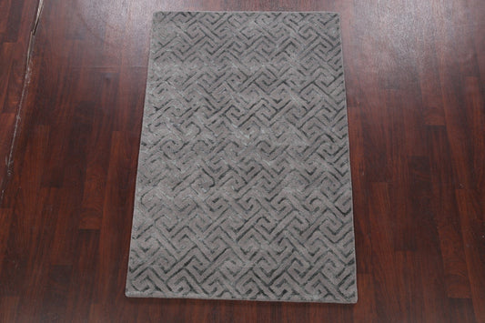 Modern Trellis Oriental Area Rug 4x6