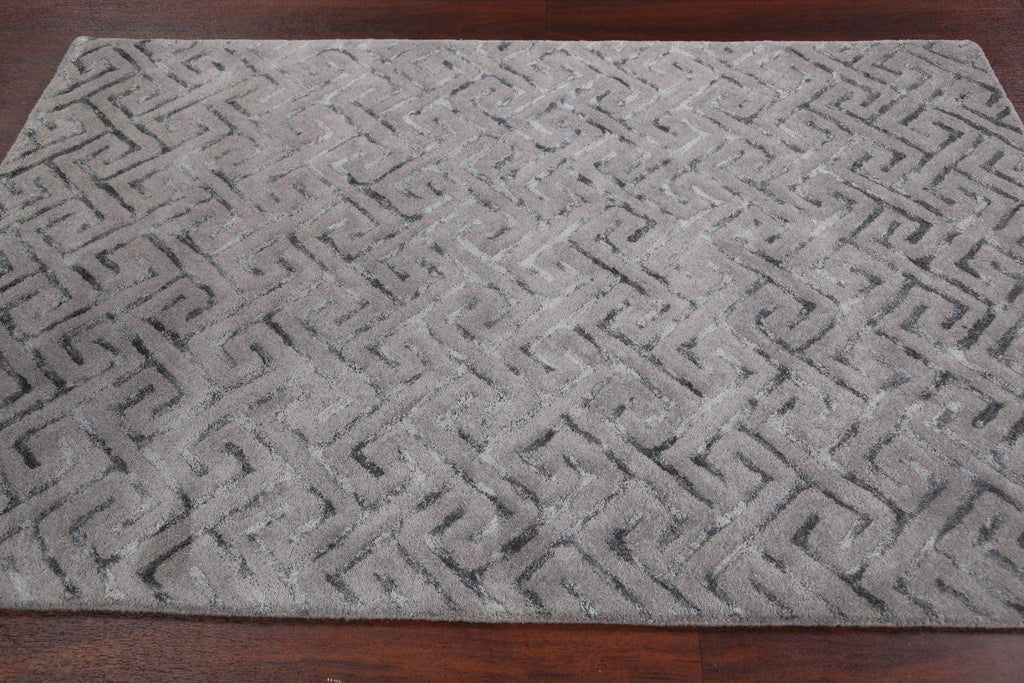 Modern Trellis Oriental Area Rug 4x6