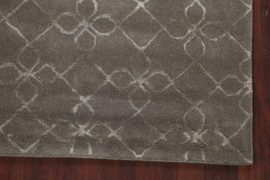 Modern Trellis Oriental Area Rug 4x6