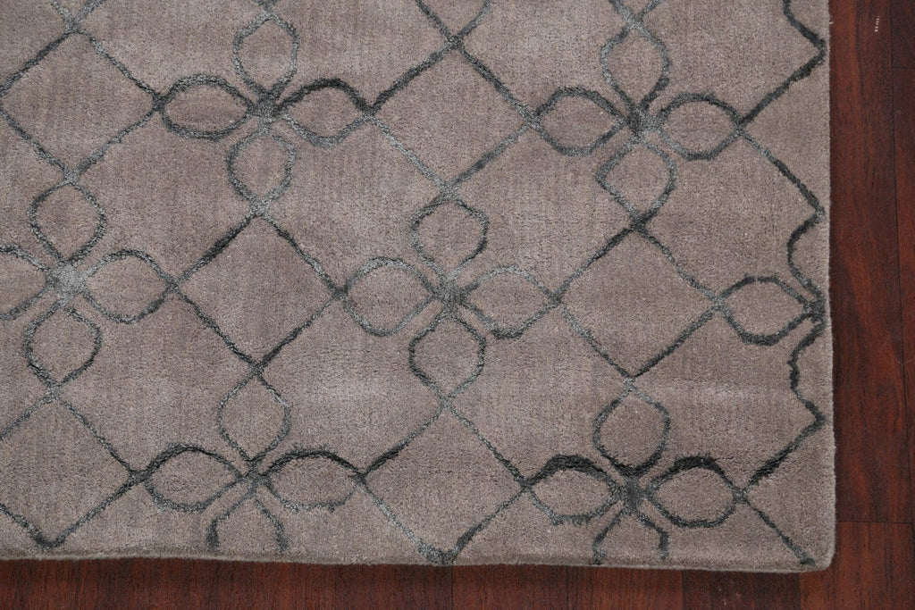 Modern Trellis Oriental Area Rug 4x6