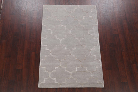 Modern Trellis Oriental Area Rug 4x6